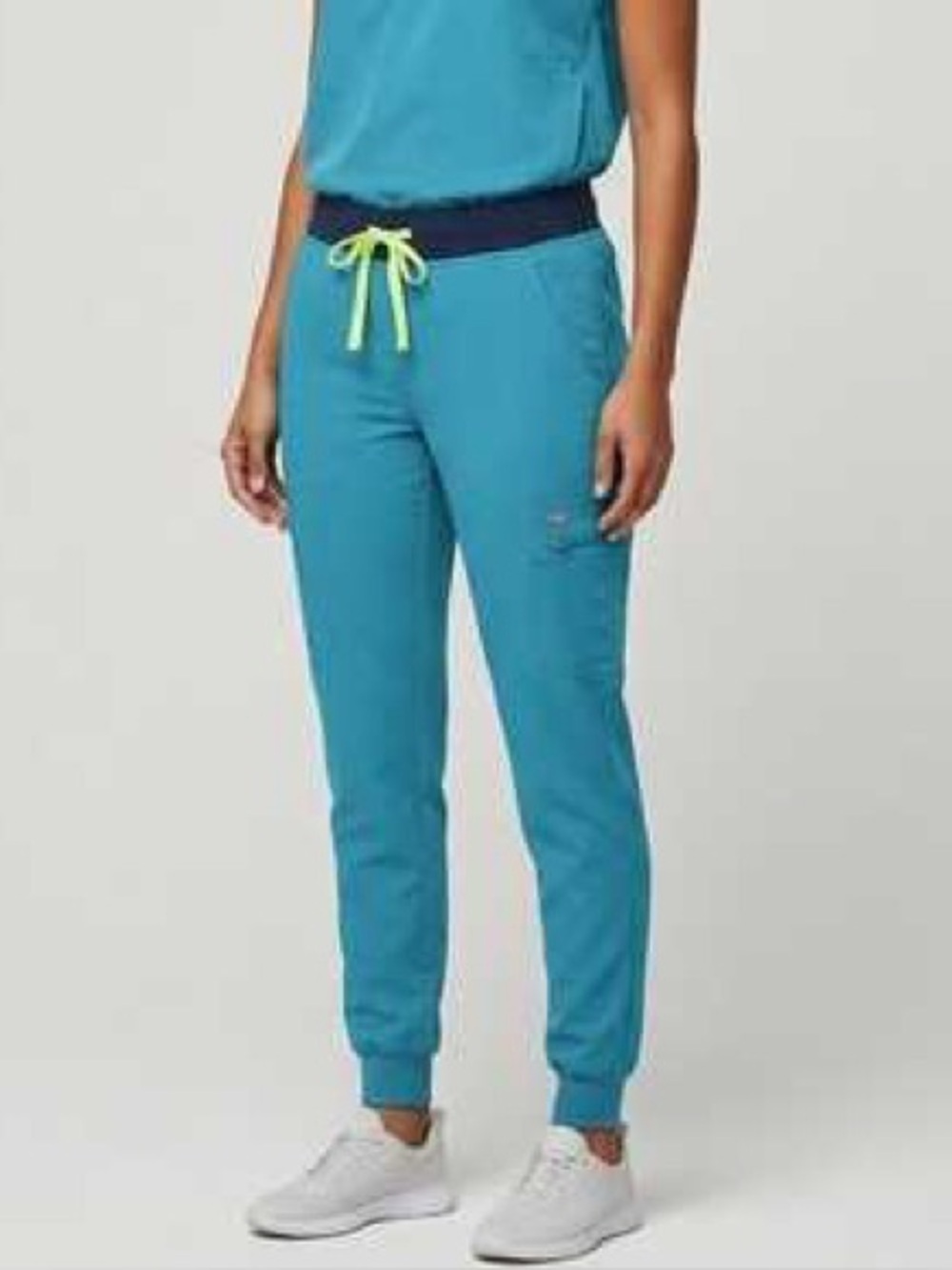 FIGS ZAMORA TEAL SCRUB JOGGERS WOMENS SIZE XS
